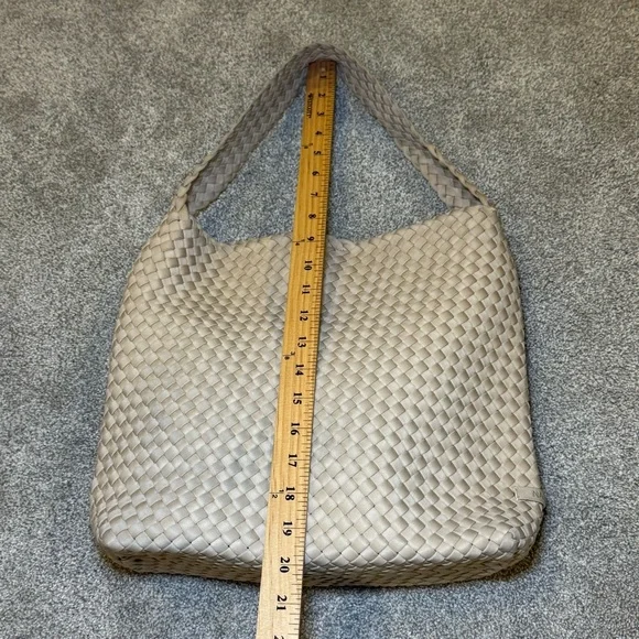 Naghedi Beige Woven Hobo Bag - Picture 7 of 9